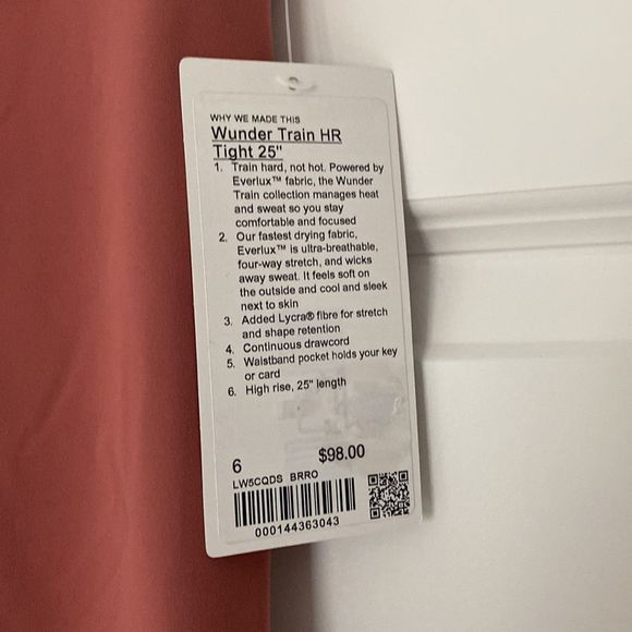 NWT. Wunder Train HR Tight 25” - Picture 6 of 6